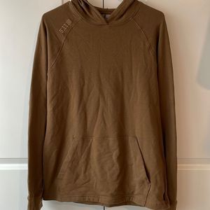 5.11 Tactical Mens Zone Long Sleeved Hoodie Small Battle Brown